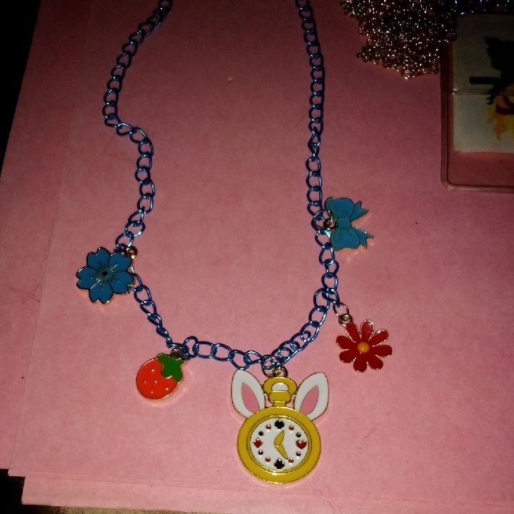 Alice In Wonderland Charm Necklace